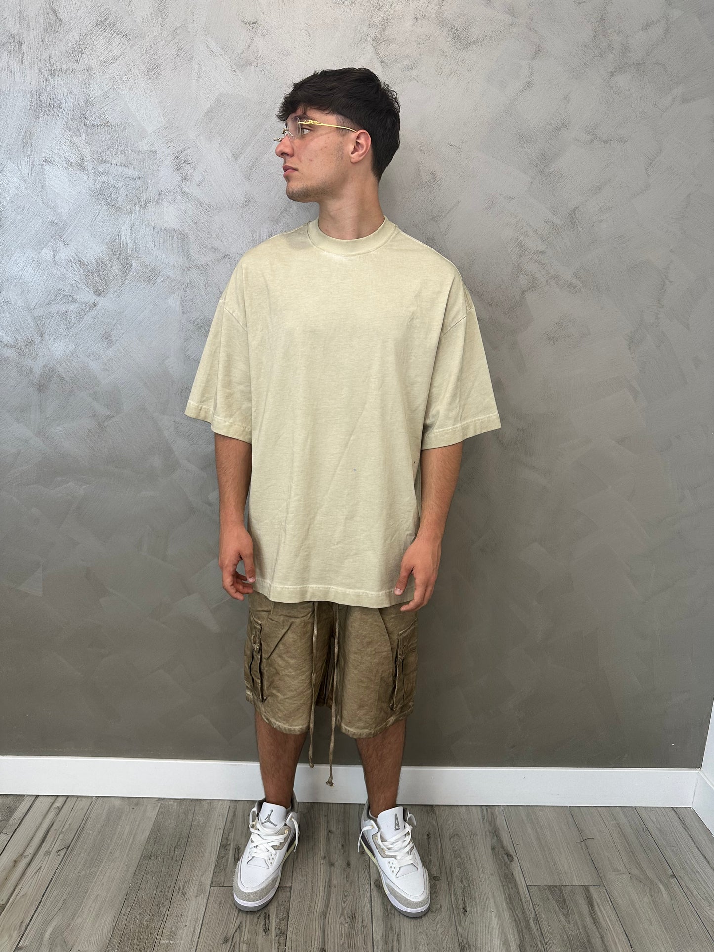 Cargo stone washed beige
