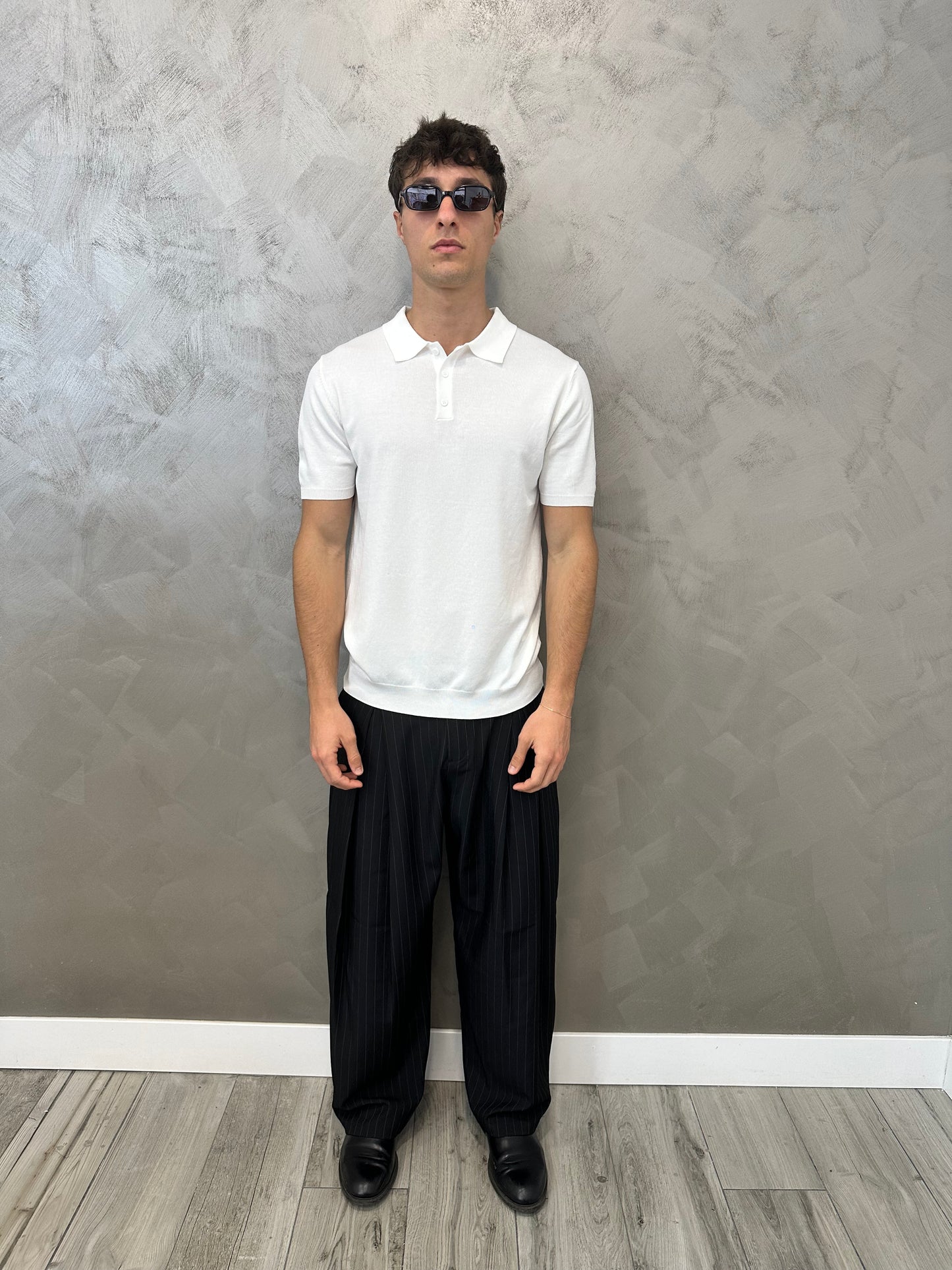 Polo Essential Bianca Regular Fit