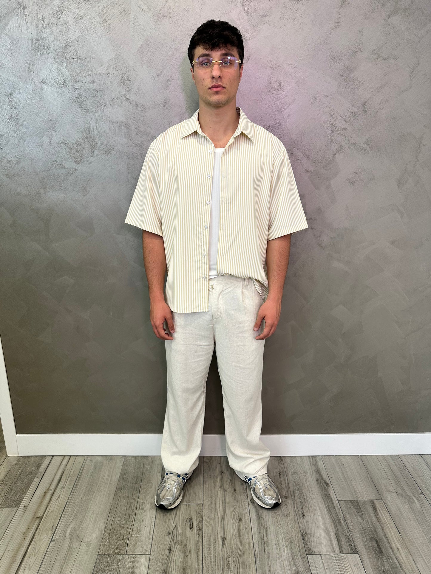 Camicia positano crema