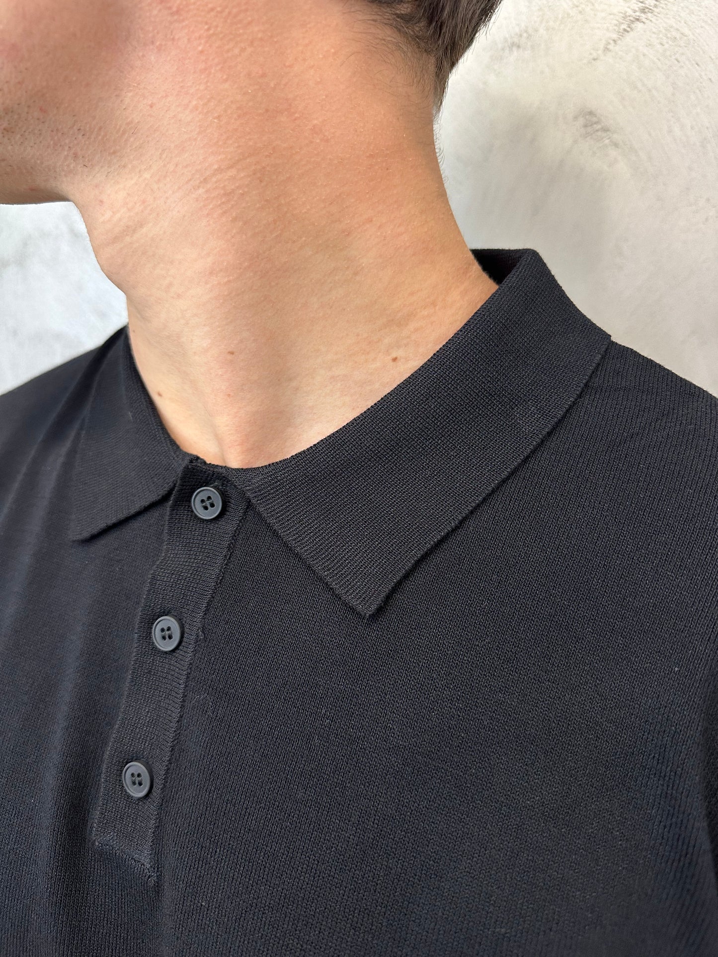 Polo slim fit black