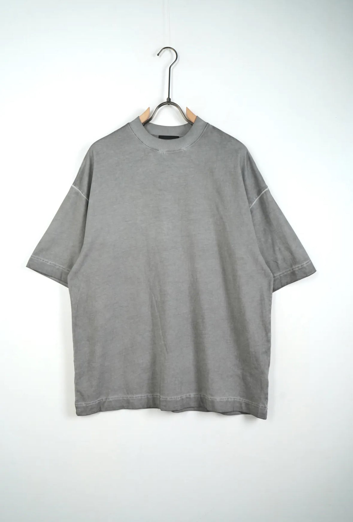 Premium oversize stone washed light grey