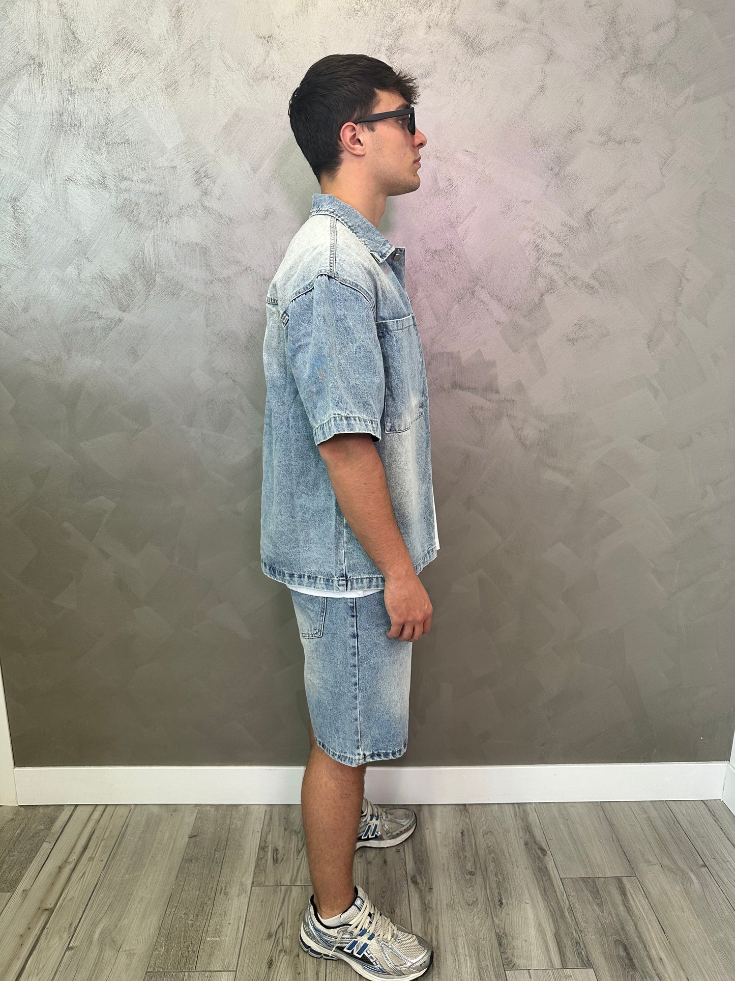 Completo jeans denim chiaro