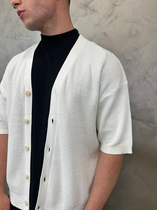 Cardigan Monaco Bianco