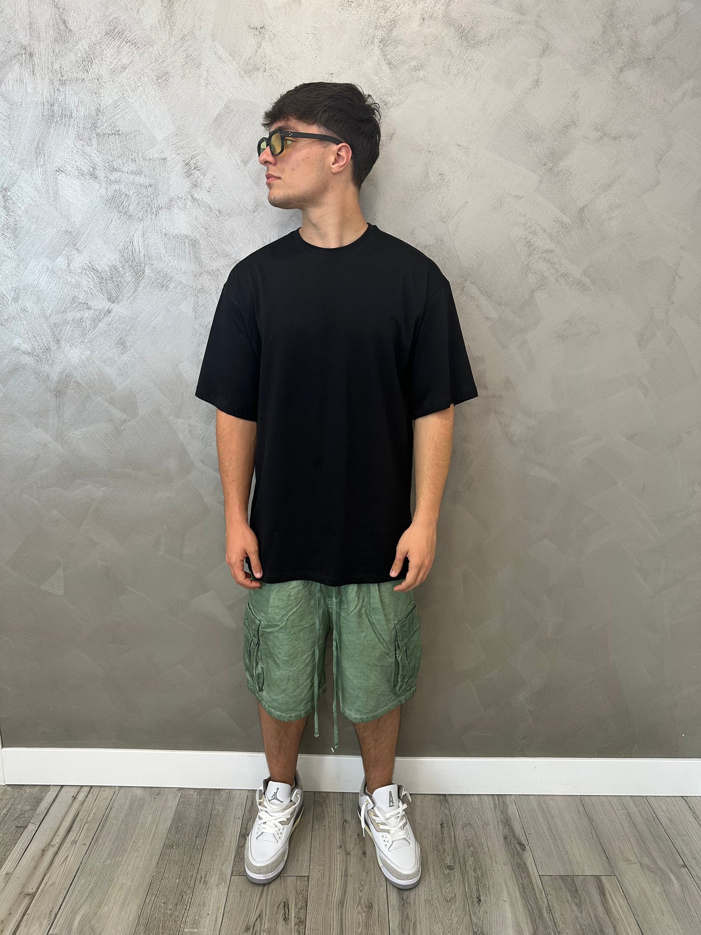 Cargo stone washed verde