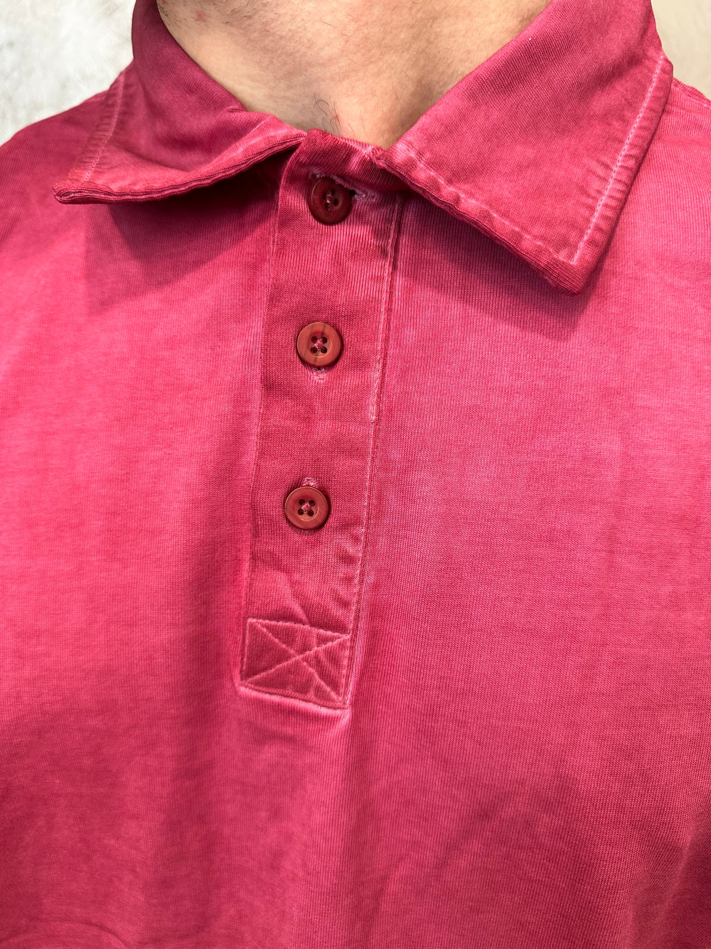 Polo stone washed vinaccia over