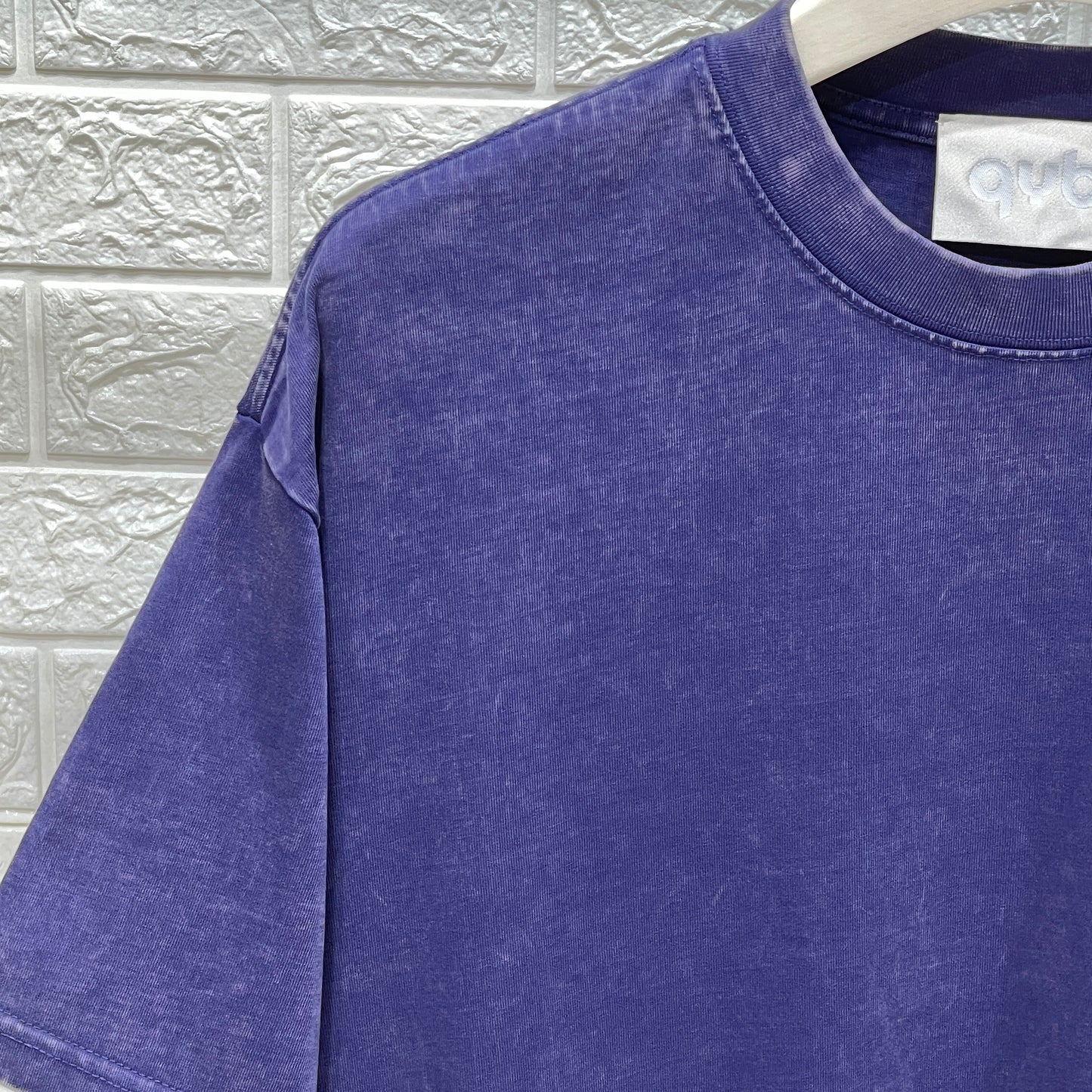 T-shirt stone washed viola