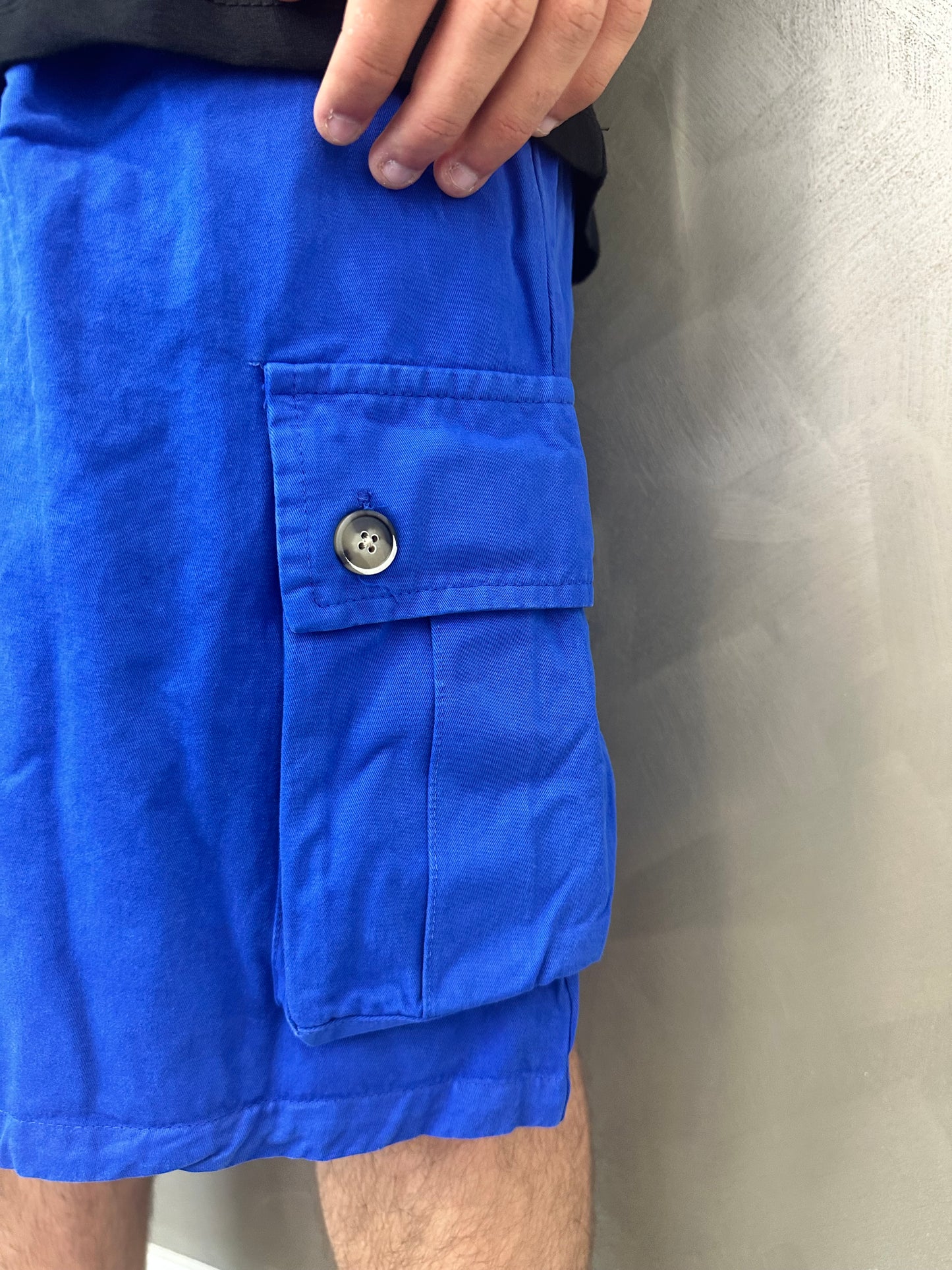 Pantaloncino cargo blu royal