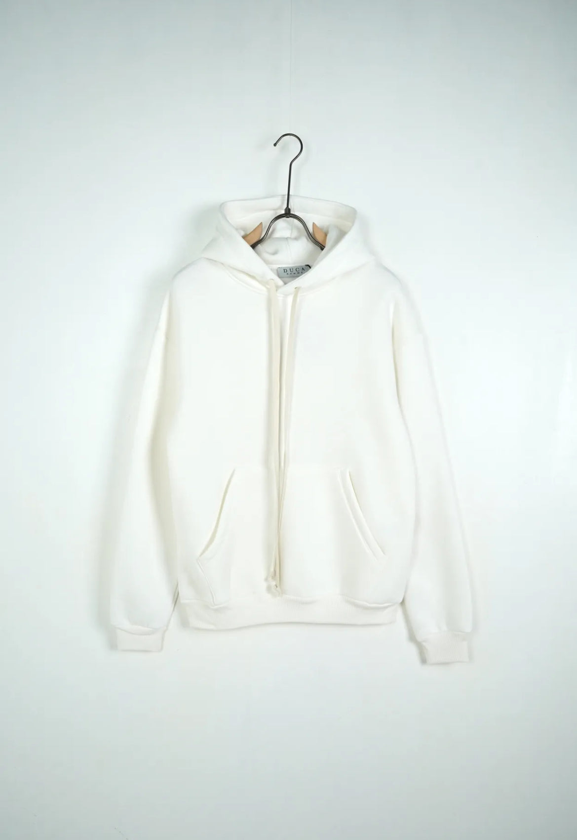 felpa doppio cotone white