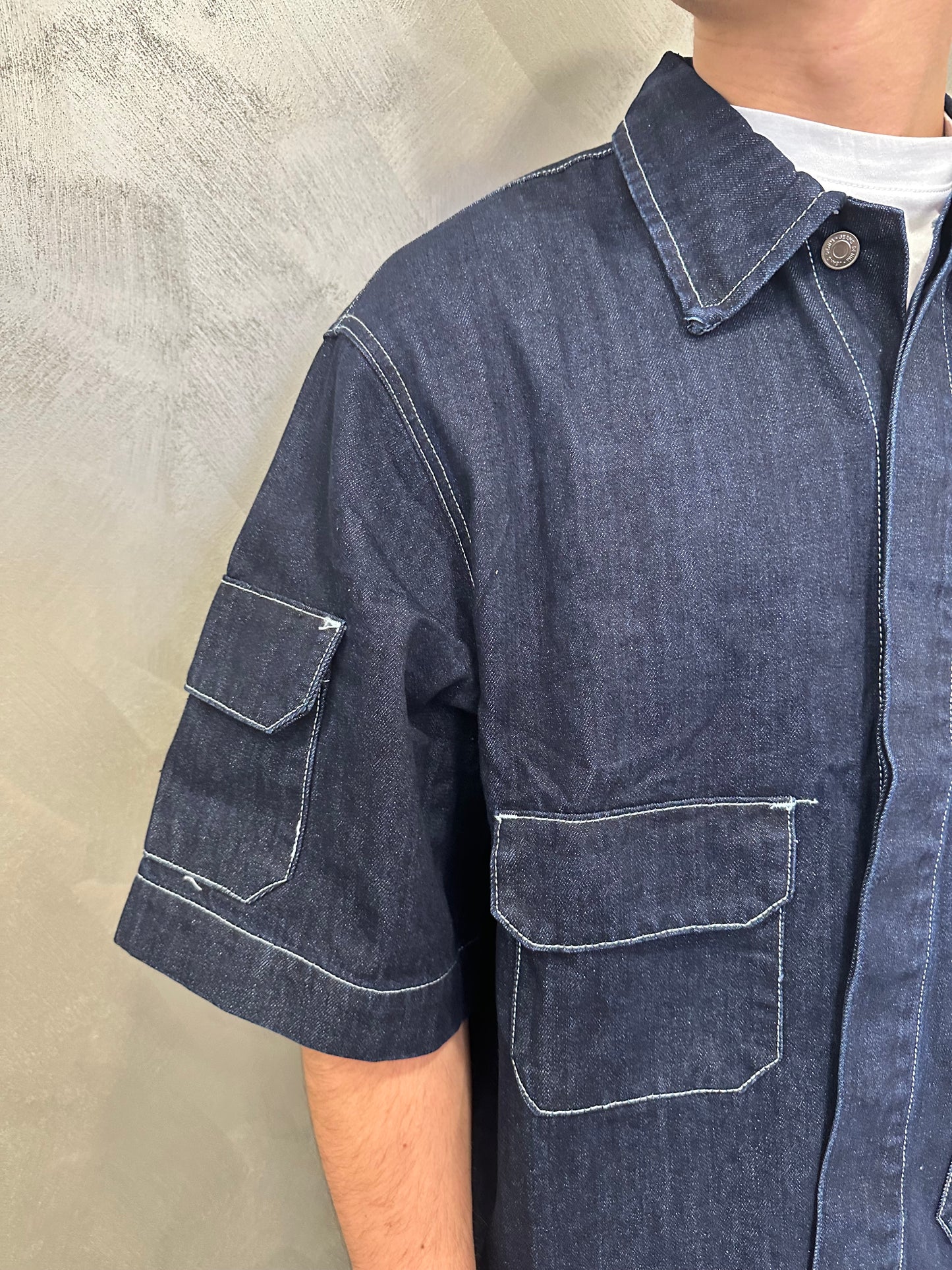 Completo jeans multipocket denim