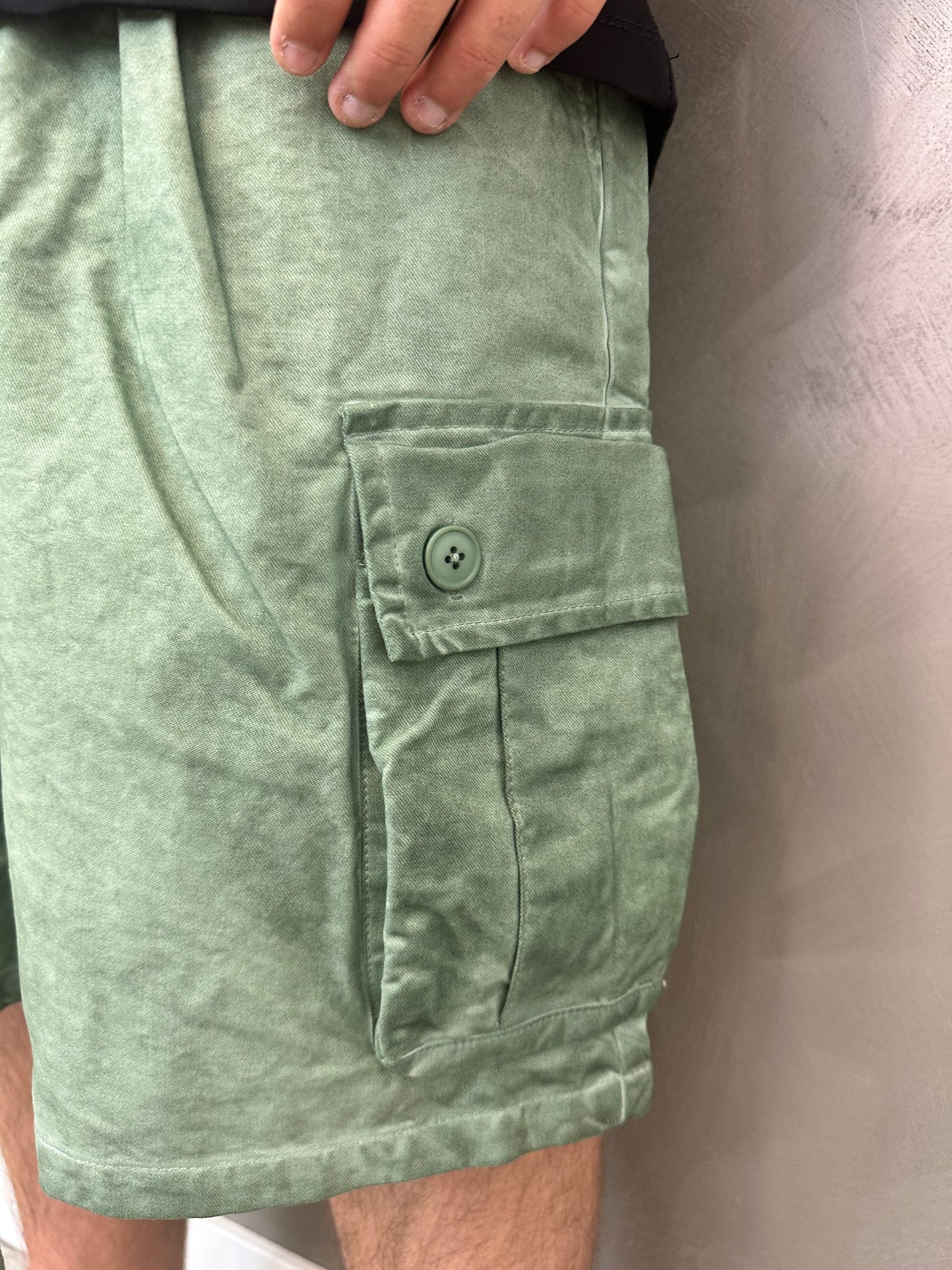 Cargo stone washed verde
