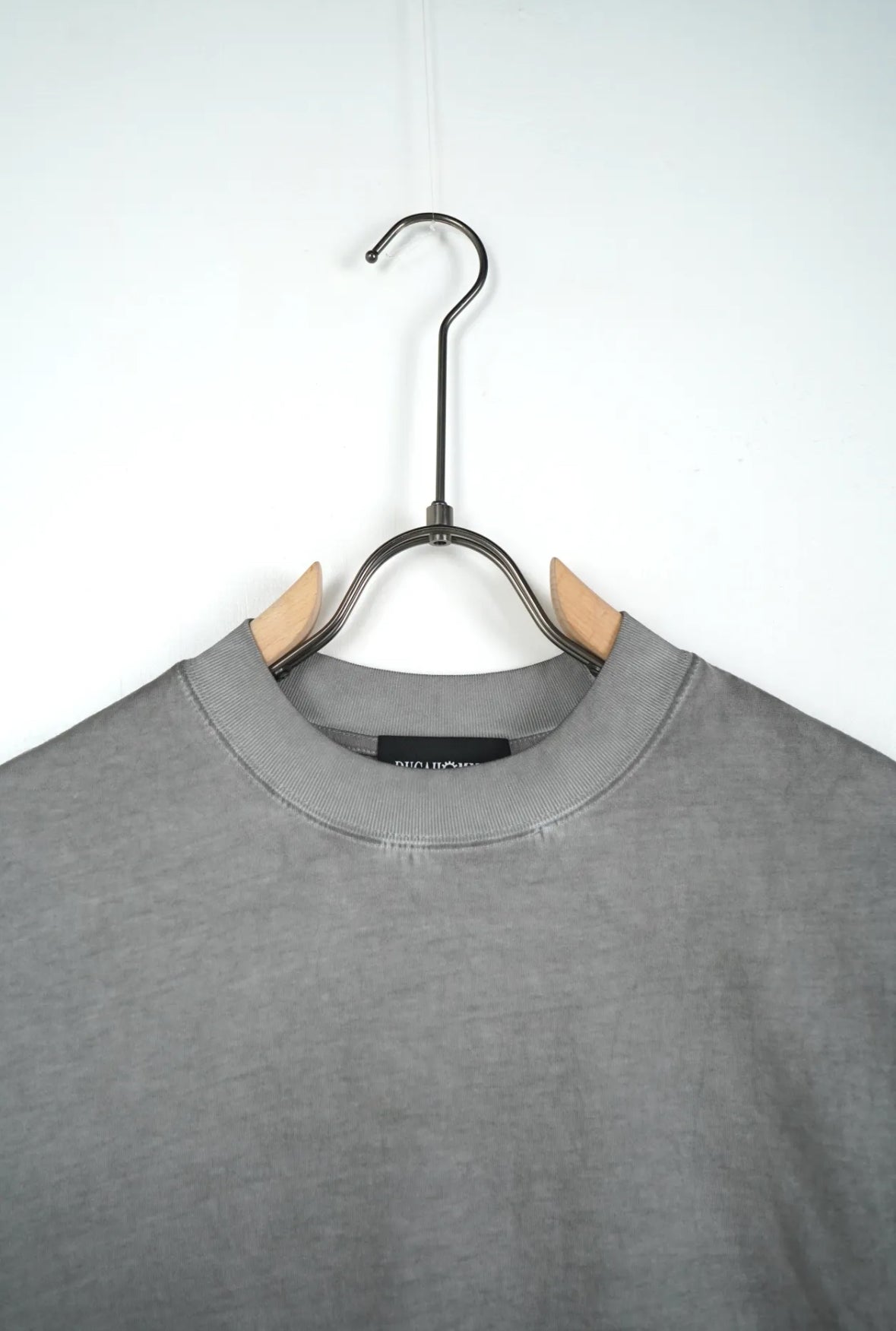 Premium oversize stone washed light grey