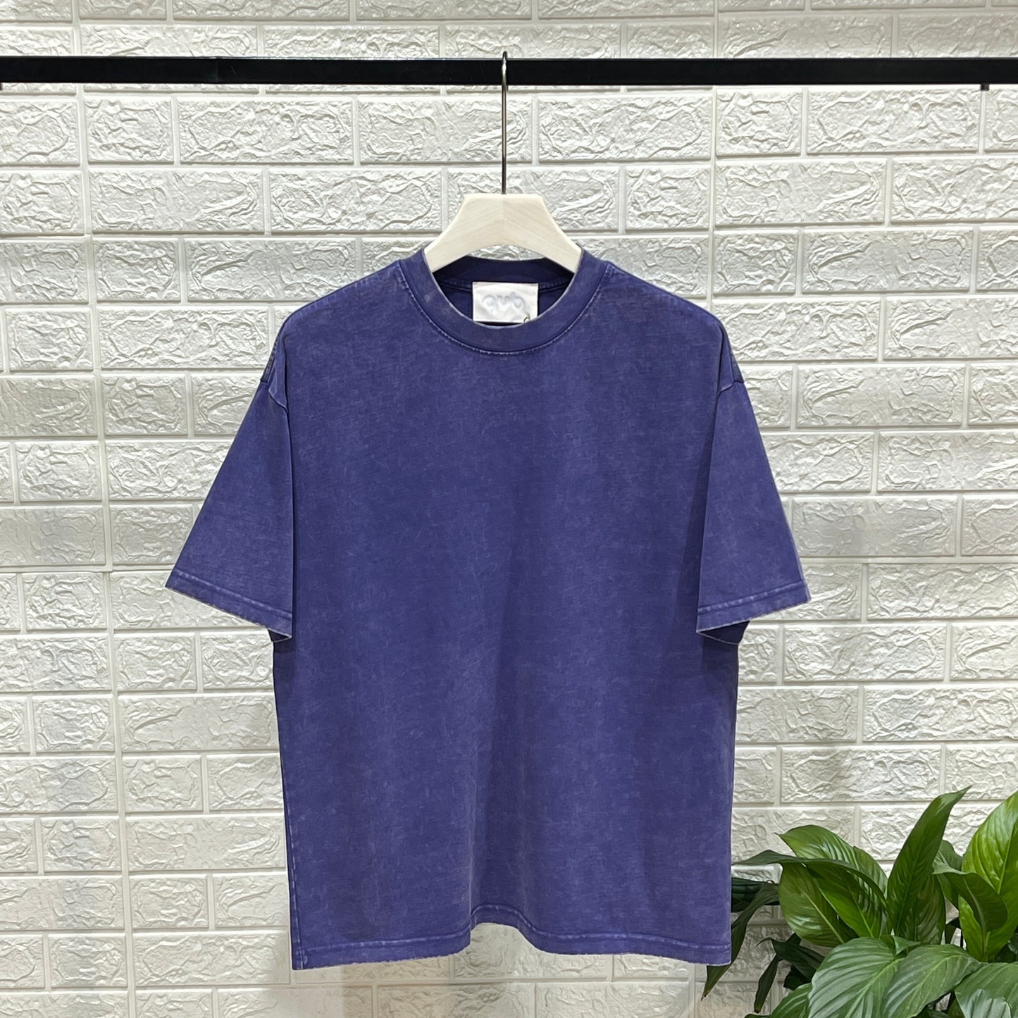 T-shirt stone washed viola