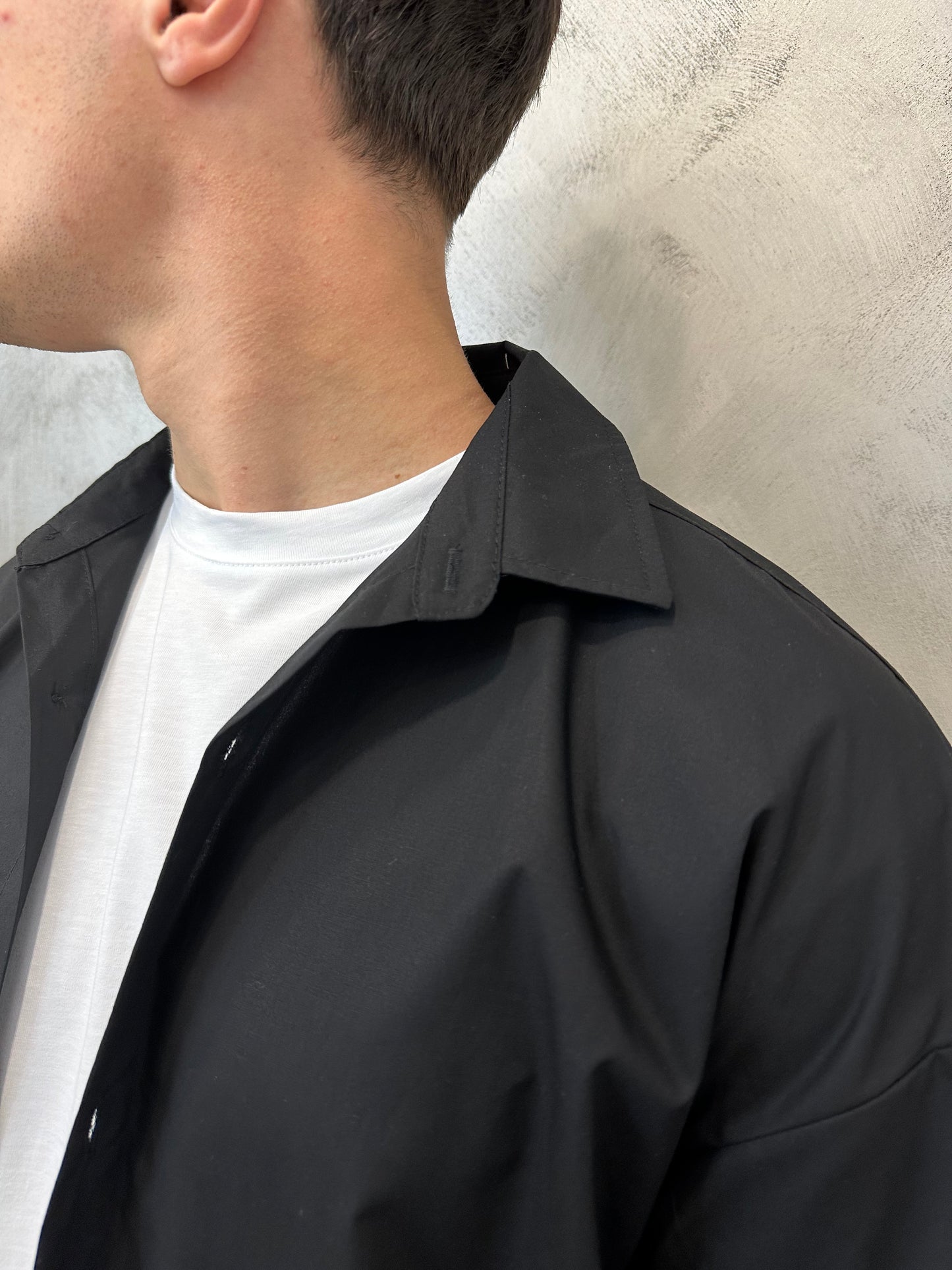Camicia Oversize black 100% cotone