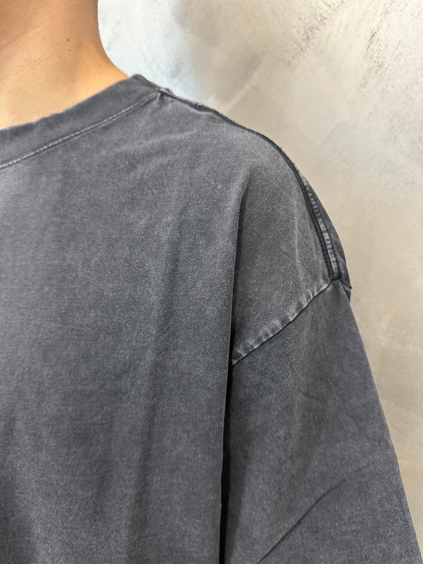 T-shirt stone washed black