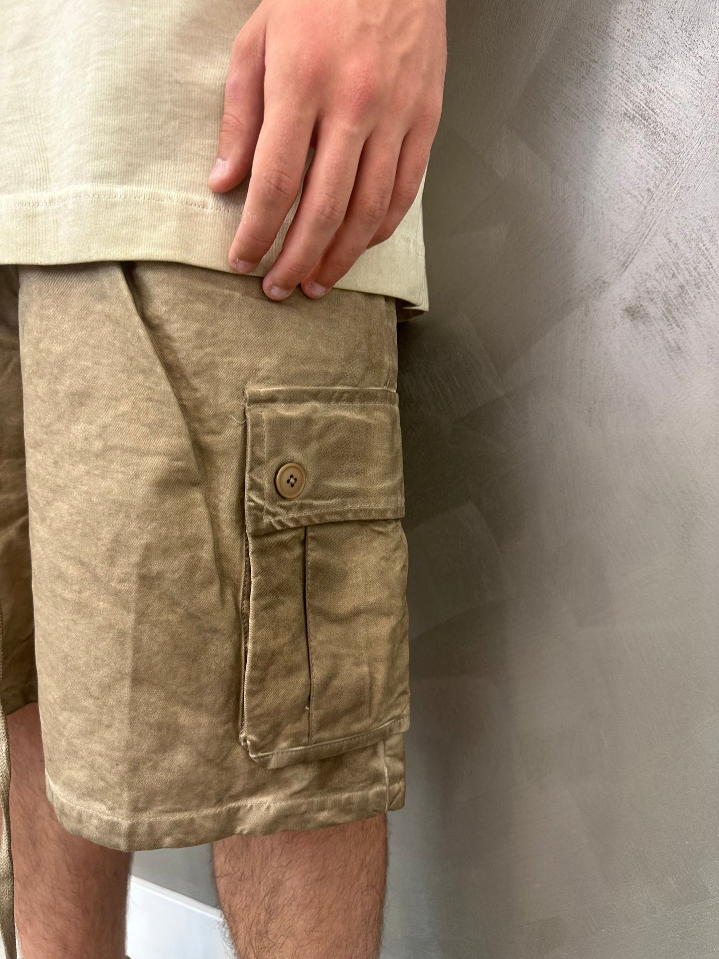 Cargo stone washed beige