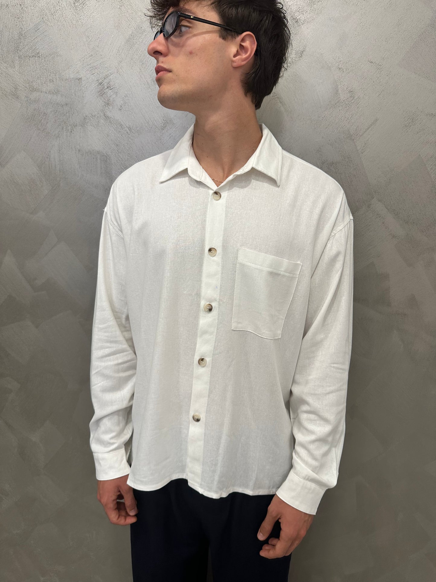 Camicia Desert Lino bianco