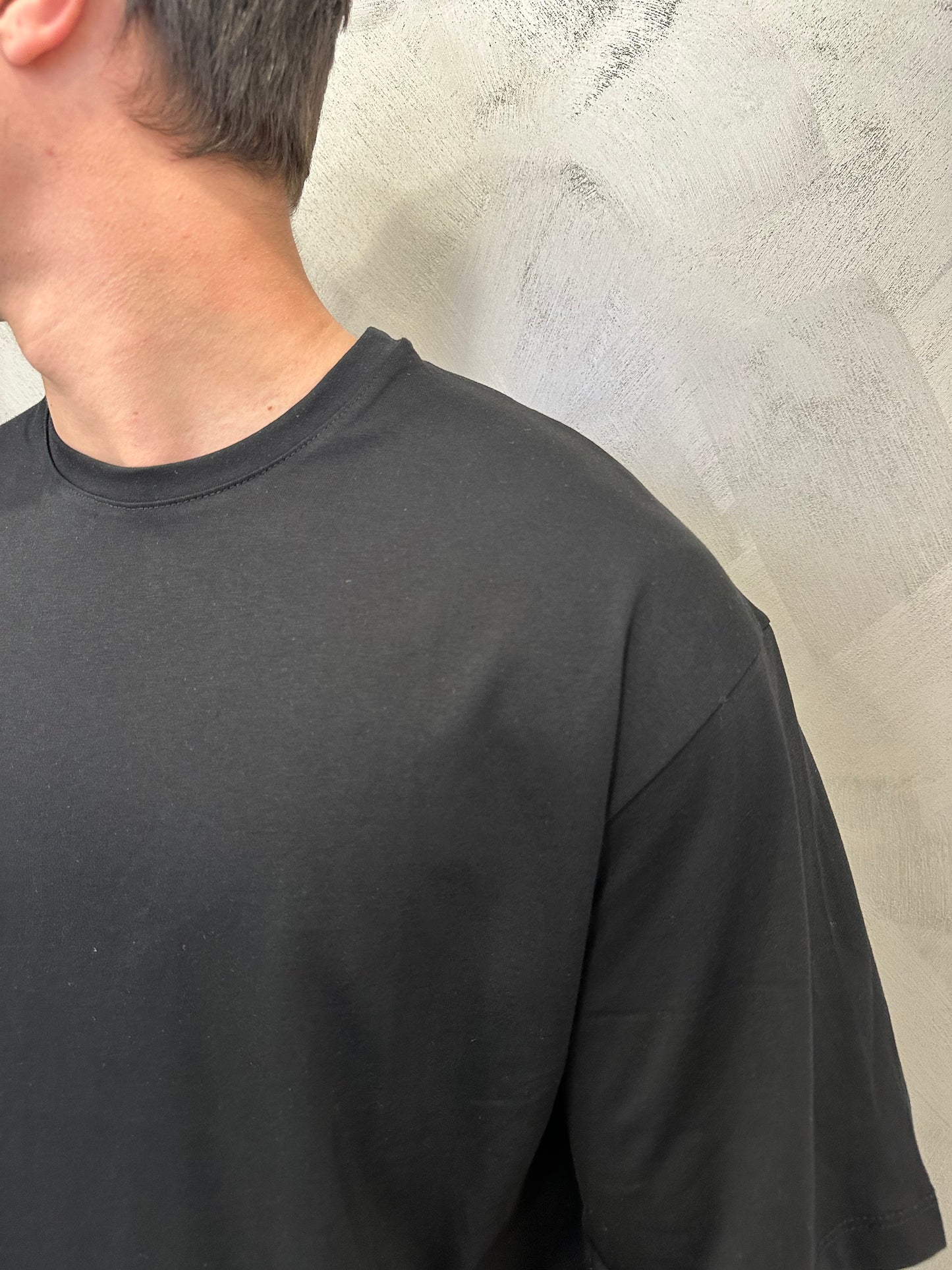 T-shirt oversize black taglia unica