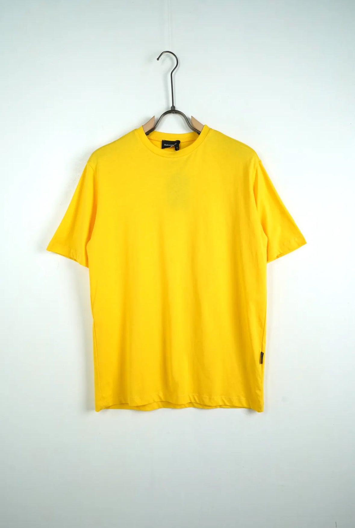 T-SHIRT GIALLO SEMI-OVER GIROCOLLO BASIC