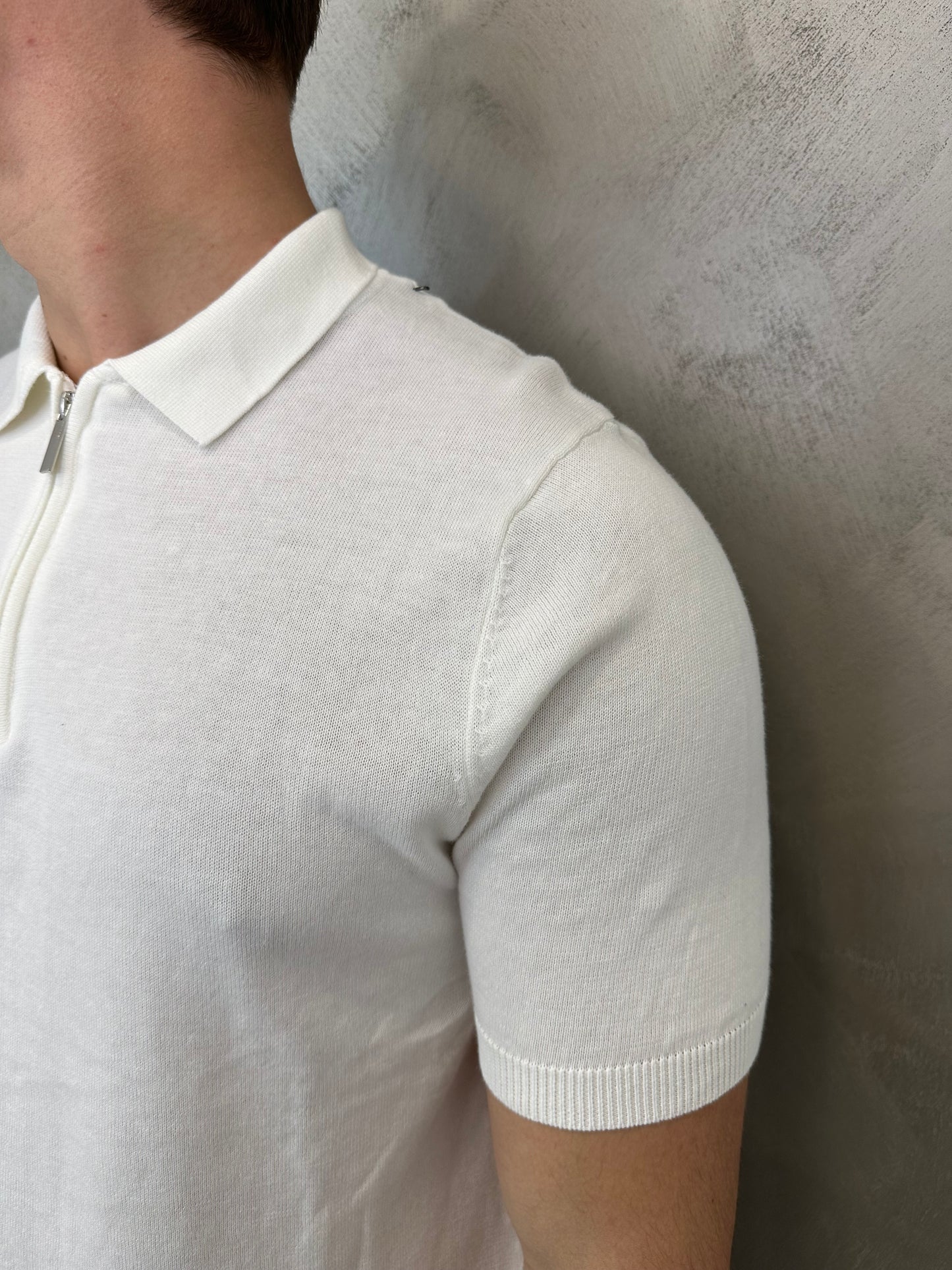 Polo slim fit white 2.0