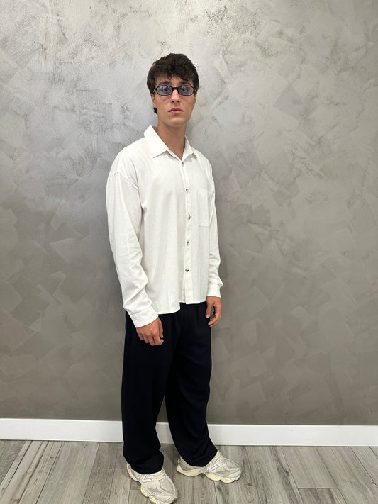 Camicia Desert Lino bianco