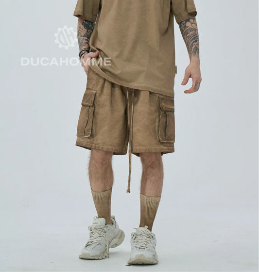 Cargo stone washed beige