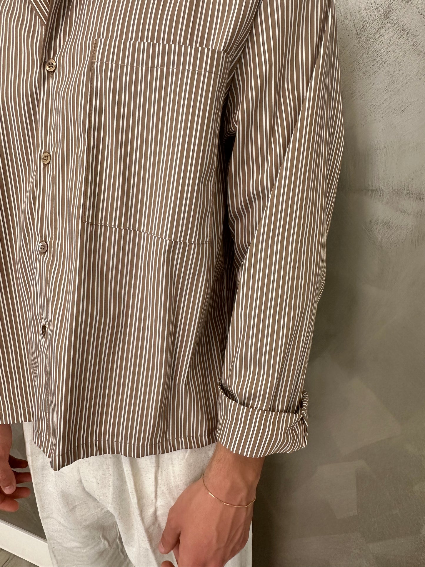 Camicia porto cervo marrone