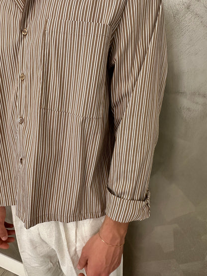 Camicia porto cervo marrone