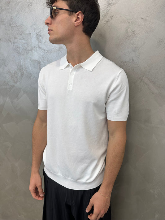Polo Essential Bianca Regular Fit