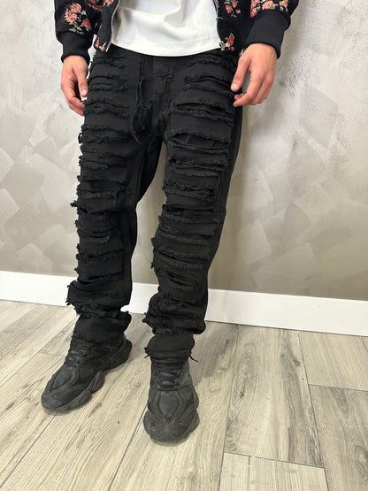 DESTROYED JEANS BLACK