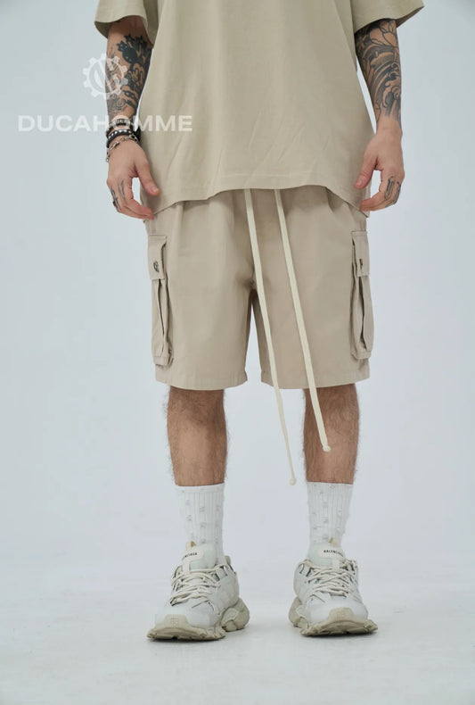 Pantaloncino cargo beige