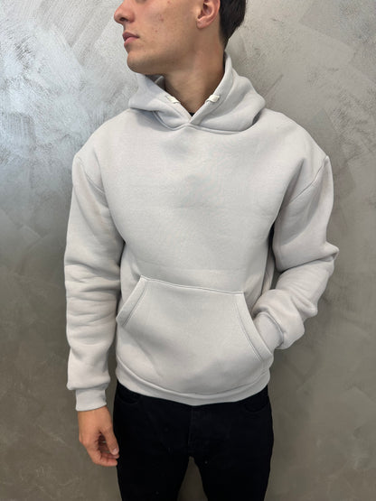 felpa doppio cotone grigio nike