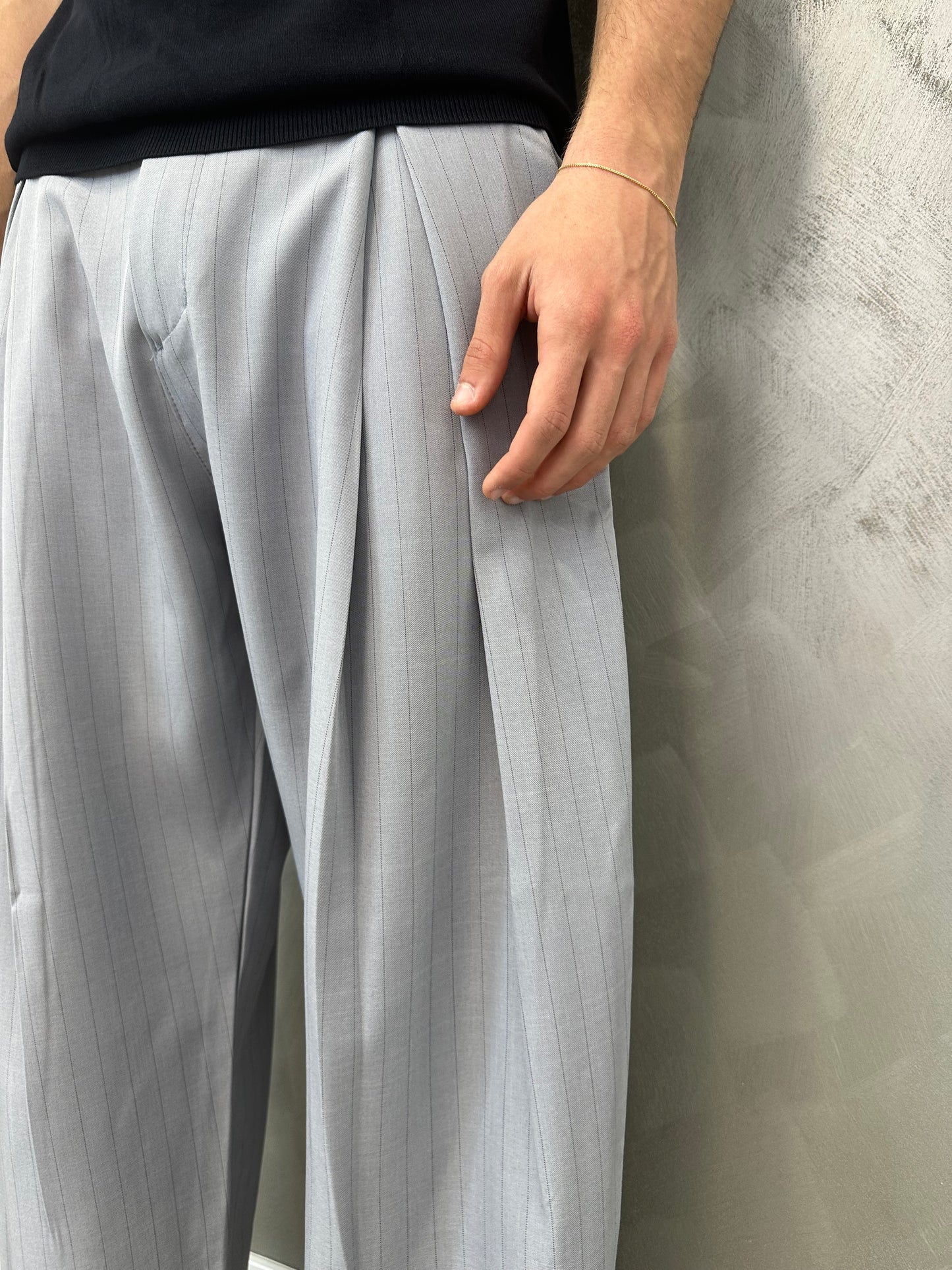 Pantalone Sartoriale gessato grigio