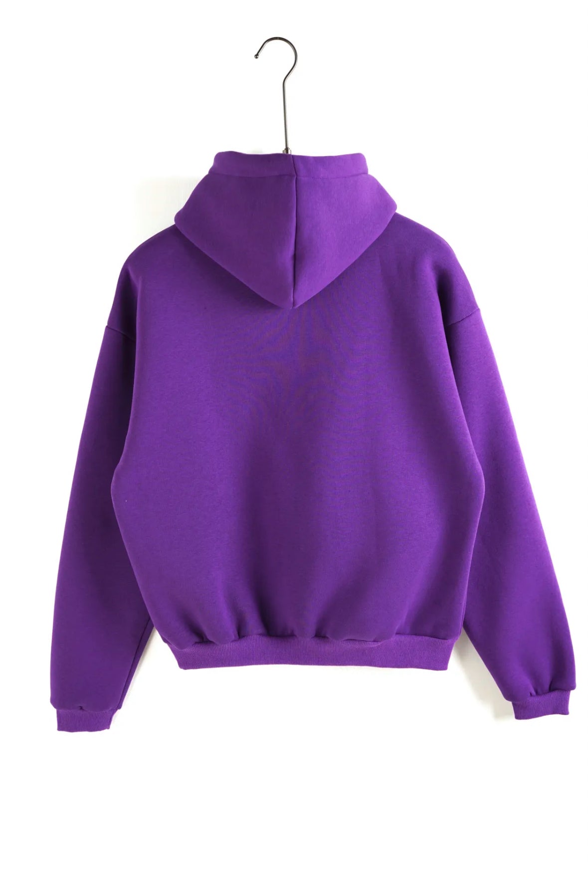 PURPLE DOUBLE COTTON BOXY SWEATSHIRT