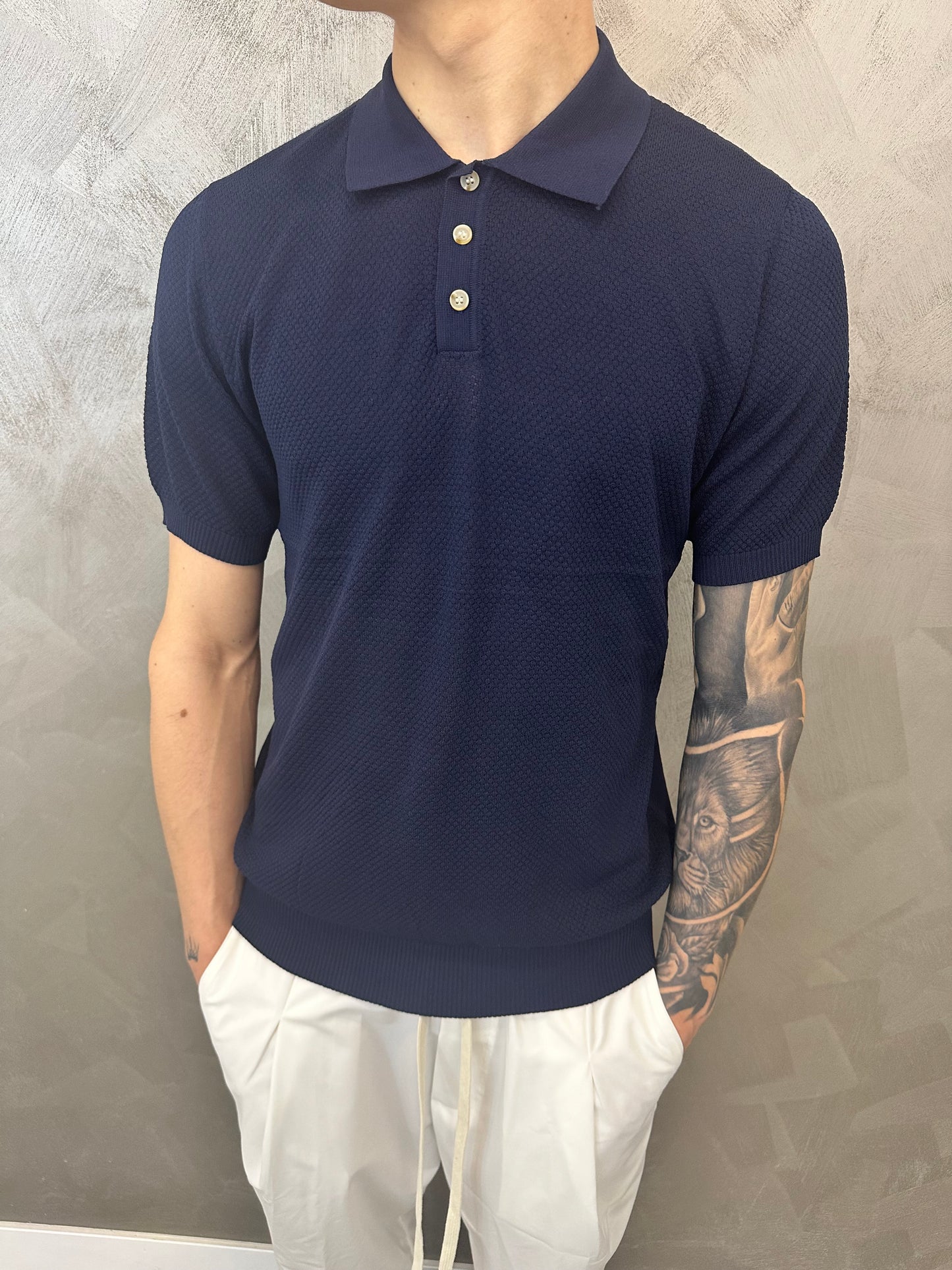 POLO REGULAR FIT BLU NOTTE