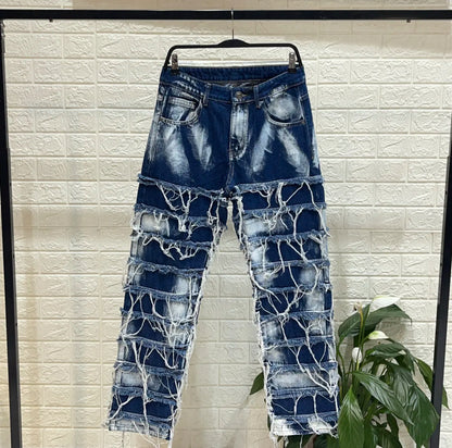 DESTROYED JEANS BLUE