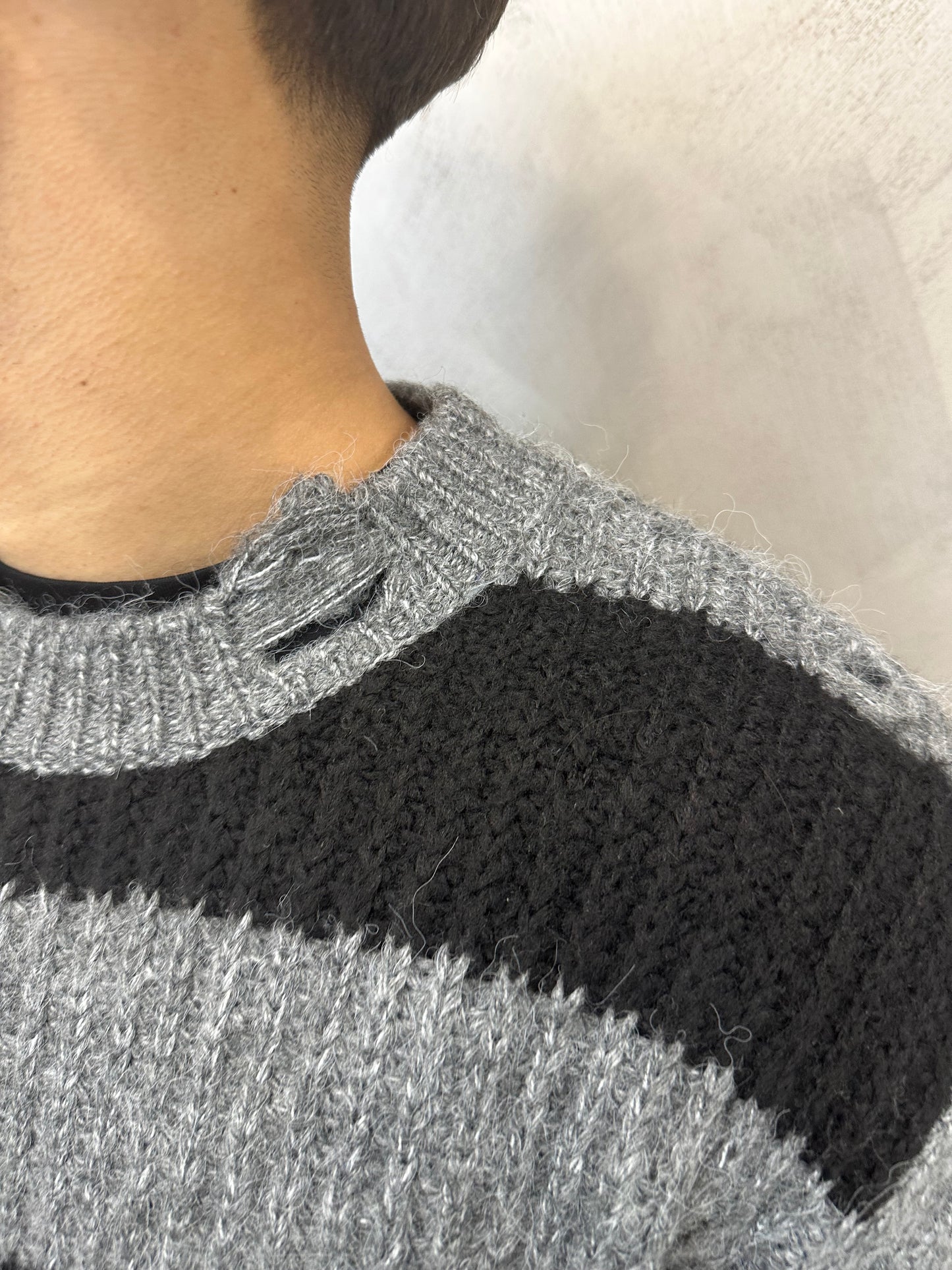 MAGLIONE GREY/BLACK