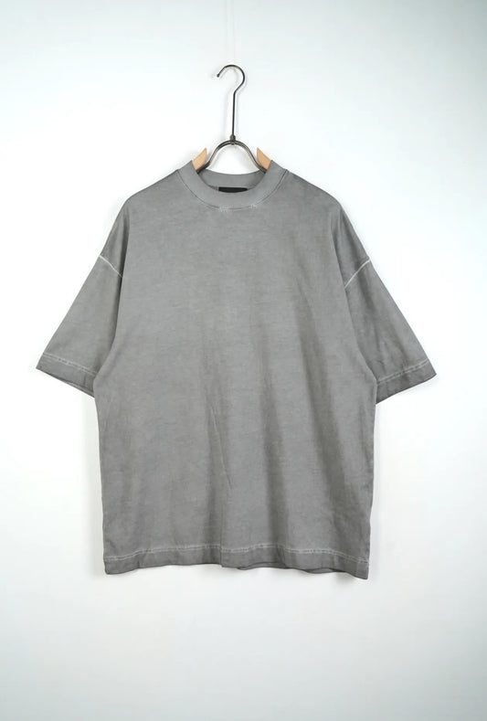 Premium oversize stone washed light grey