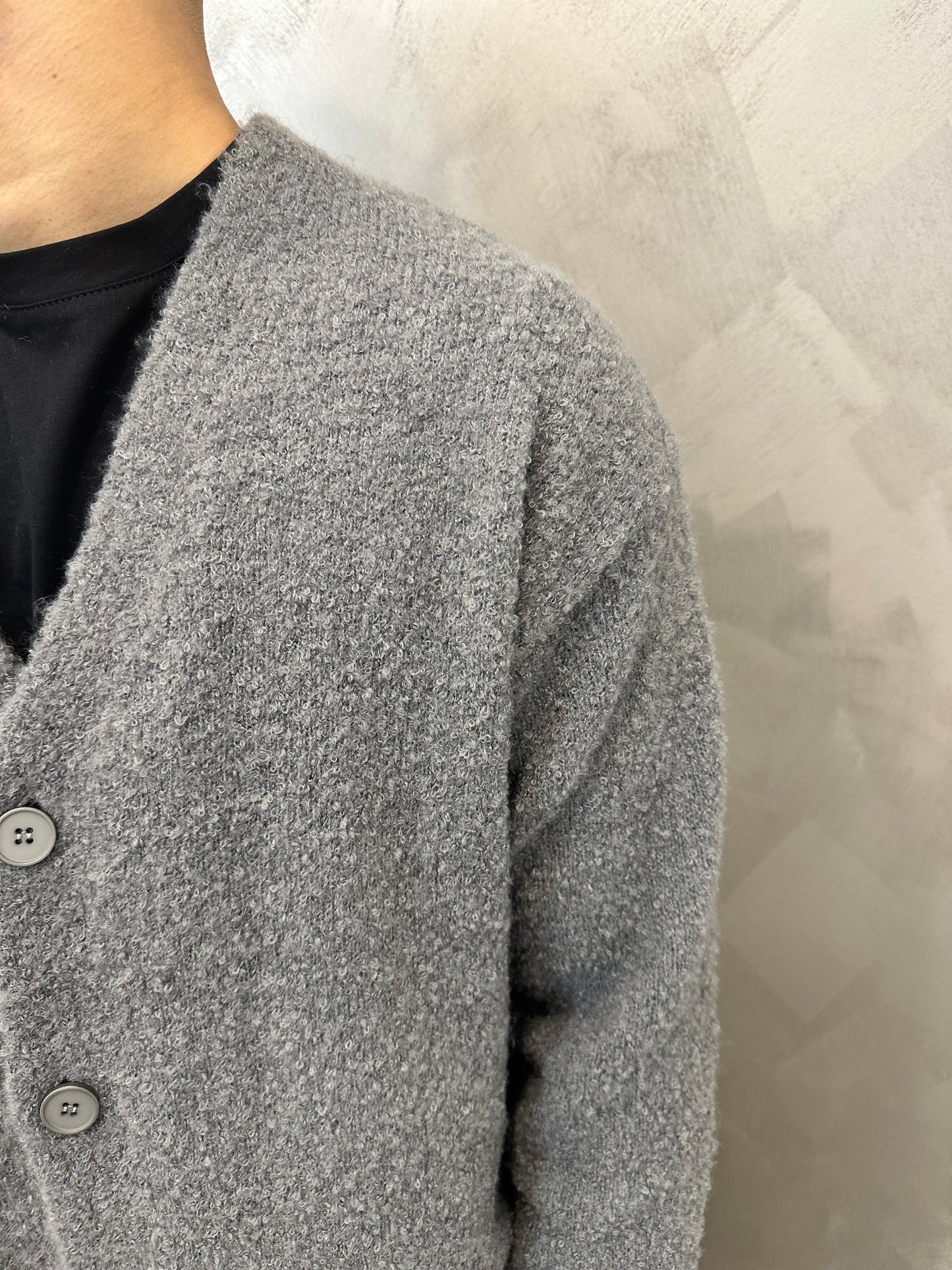 CARDIGAN CLASSY GRIGIO SCURO