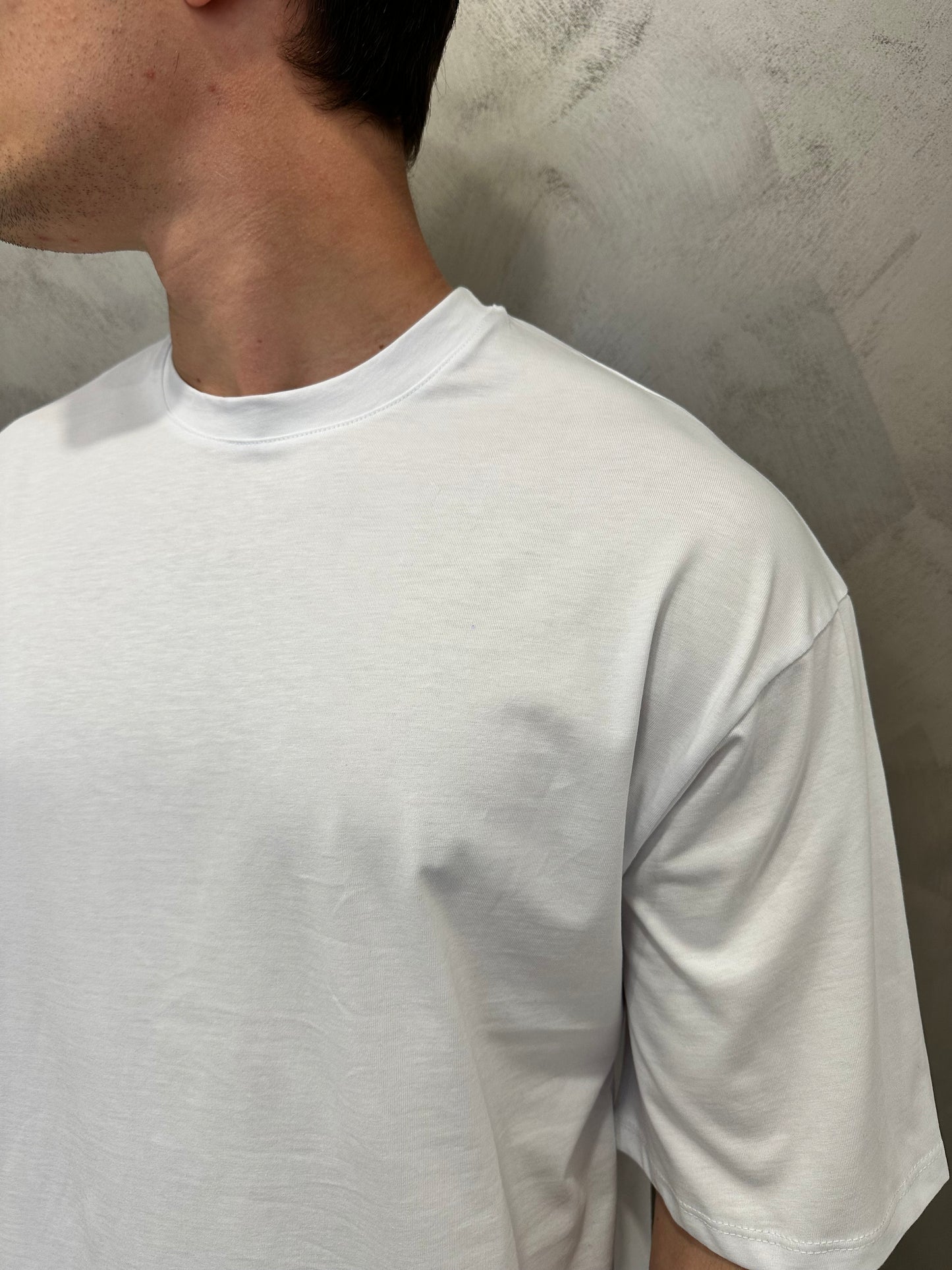 T-shirt oversize white taglia unica