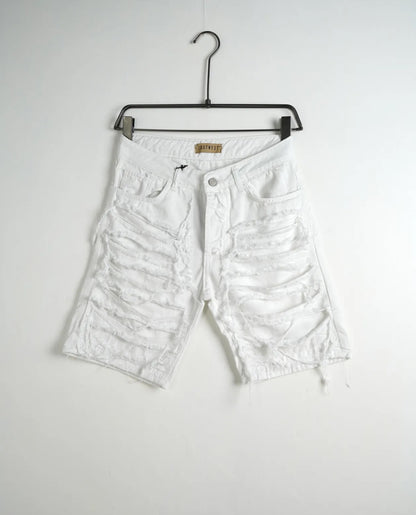 JEANS DESTROYED WHITE