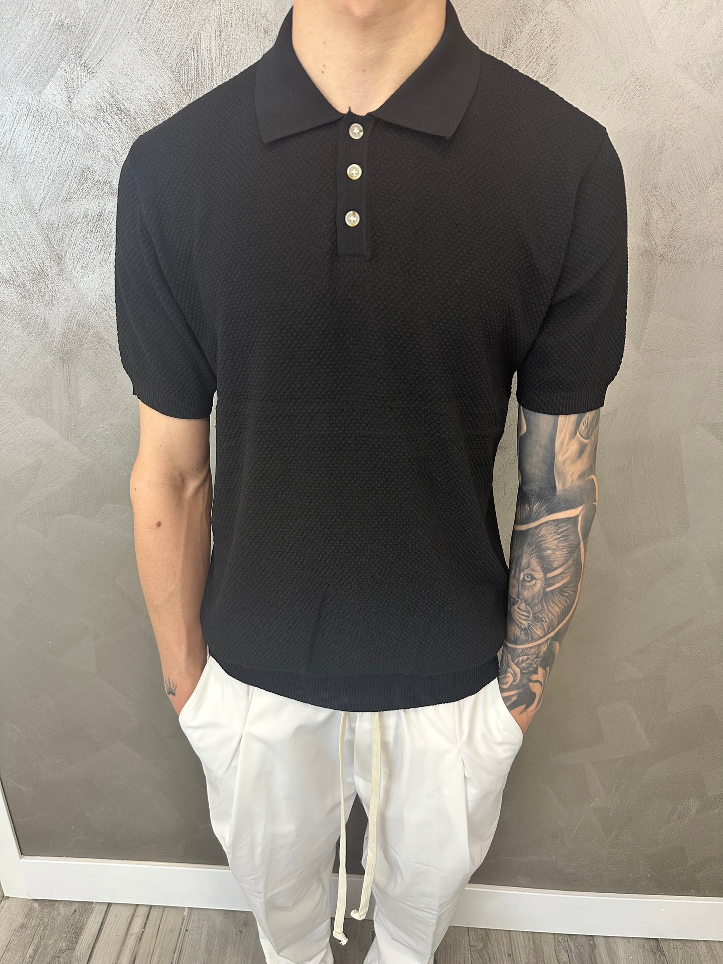 POLO REGULAR FIT BLACK