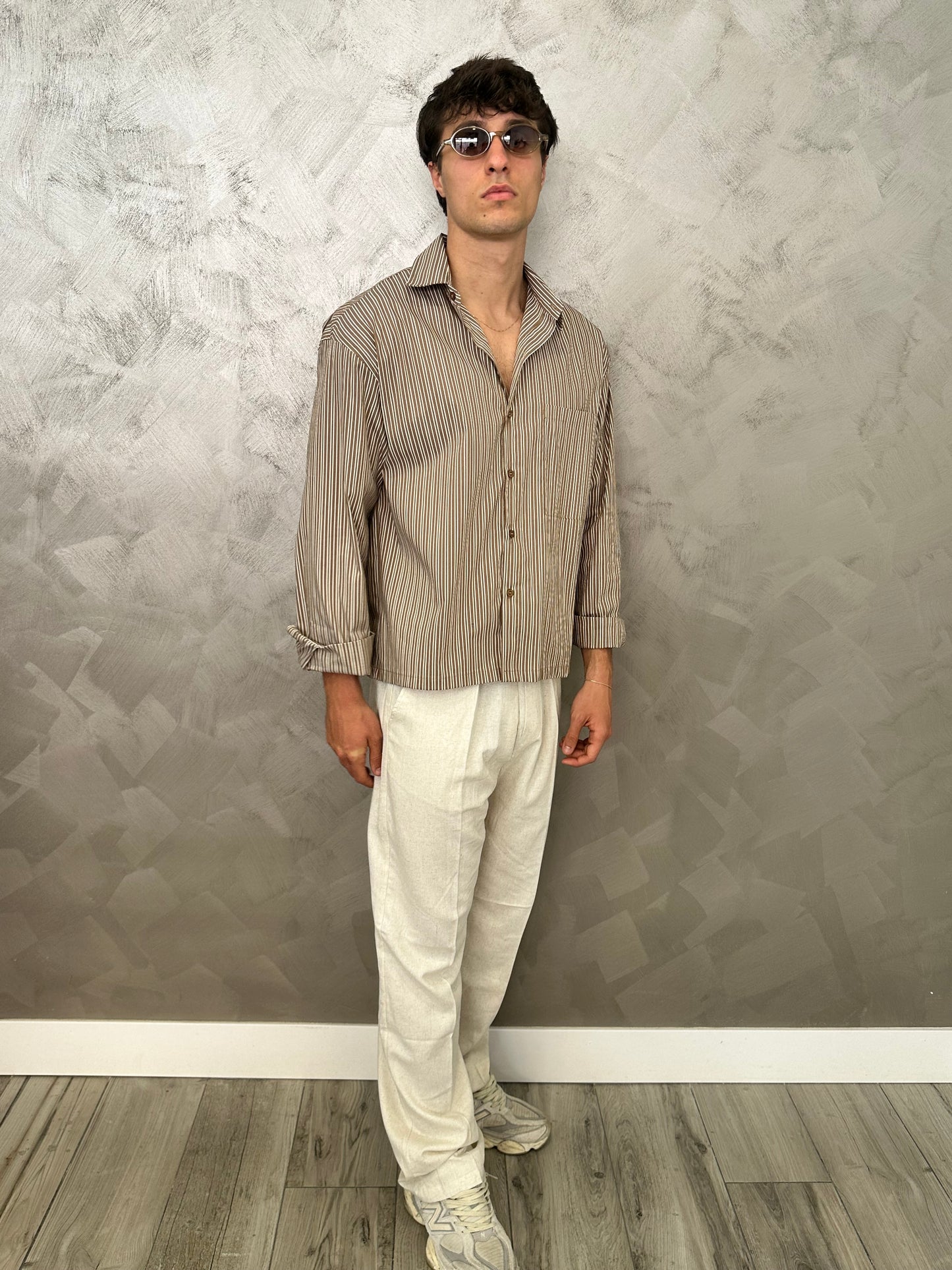 Camicia porto cervo marrone