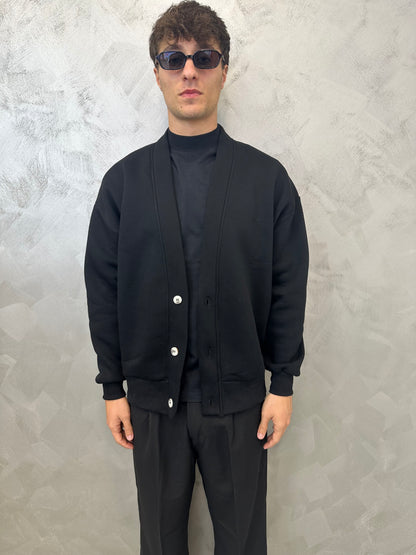 Cardigan felpato black