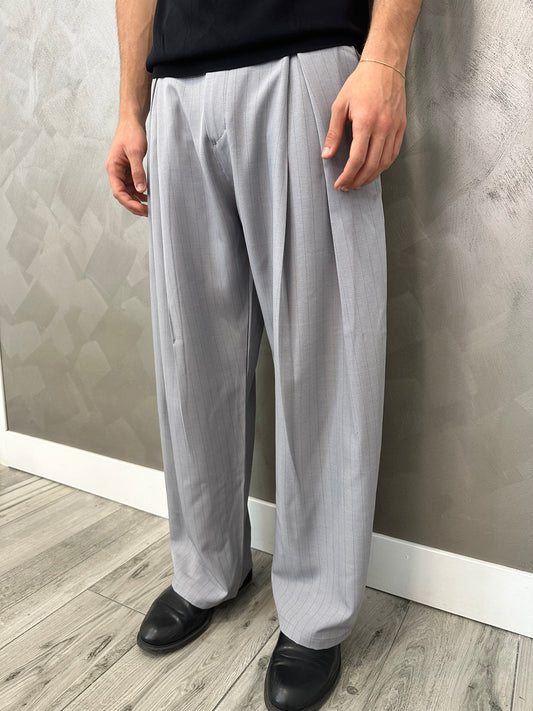 Pantalone Sartoriale gessato grigio