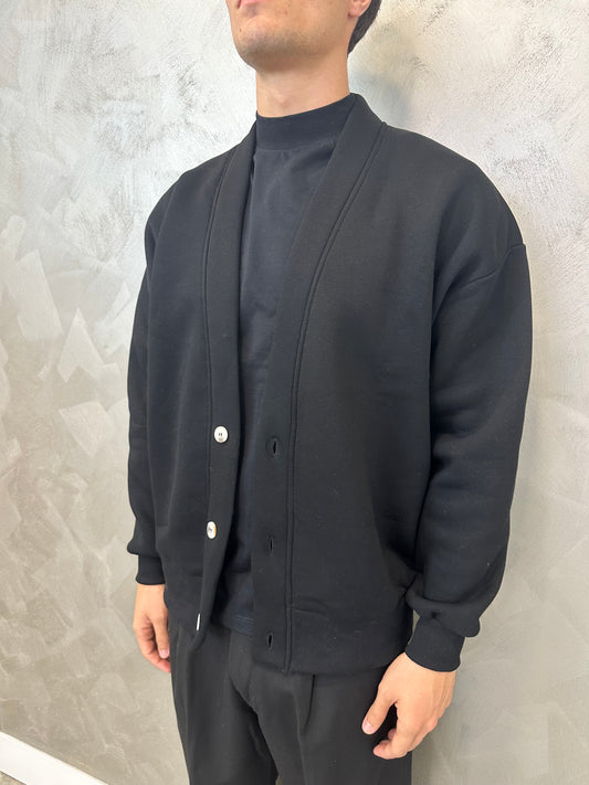 Cardigan felpato black