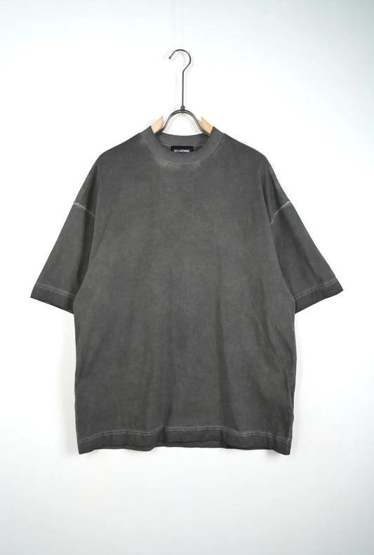 Premium oversize stone washed grigio scuro