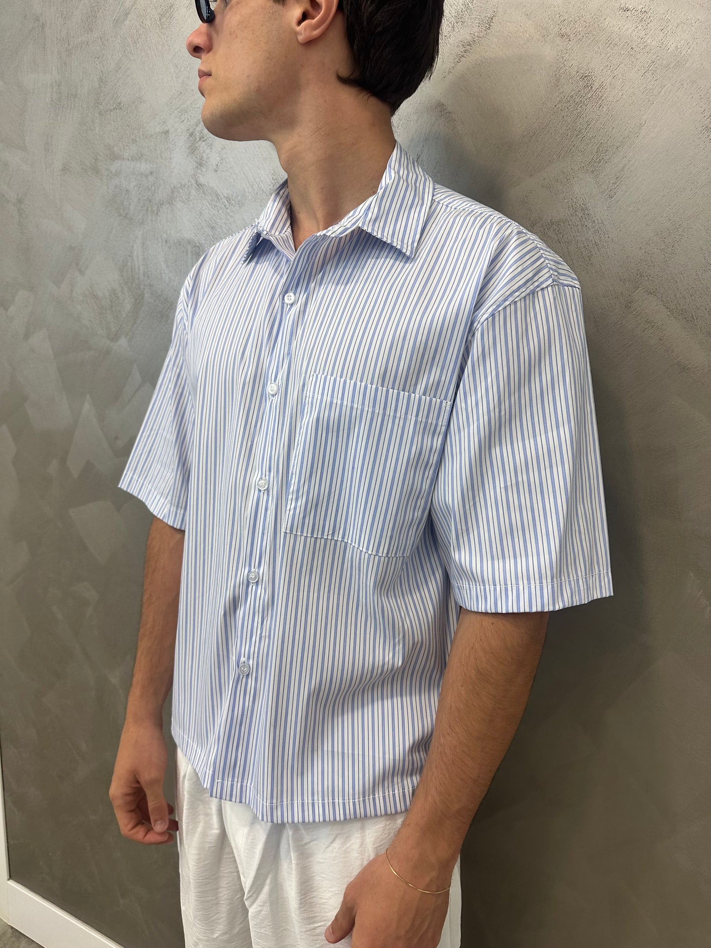 Camicia Riviera Capri celeste