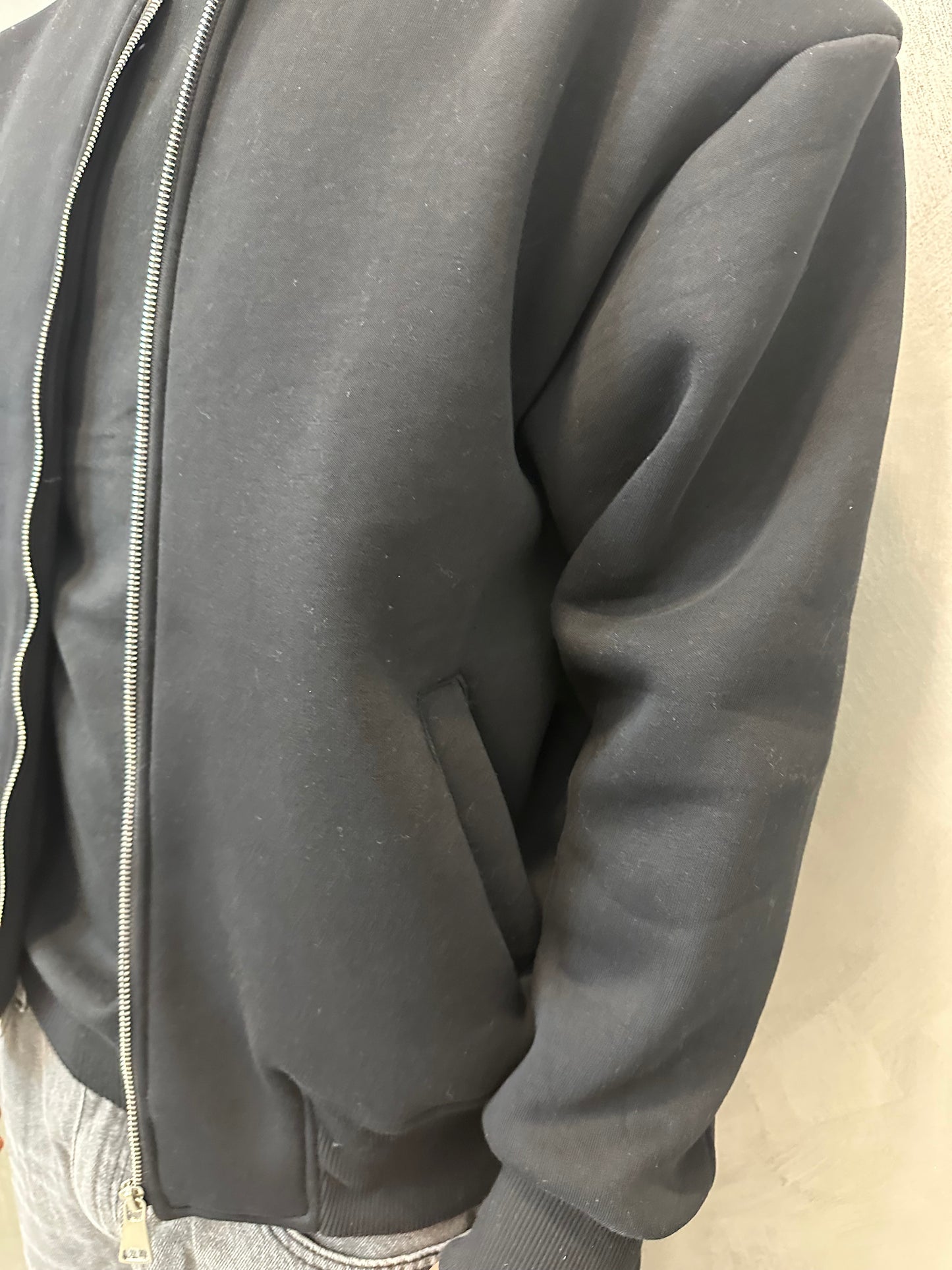 Bomberino felpato nero