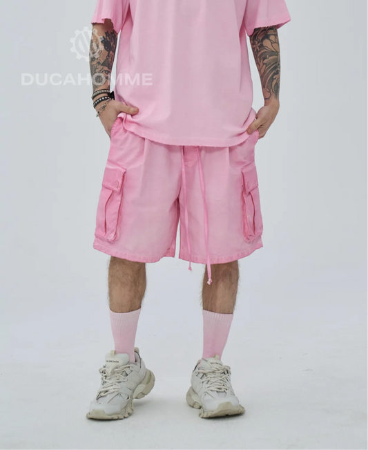 Cargo stone washed rosa