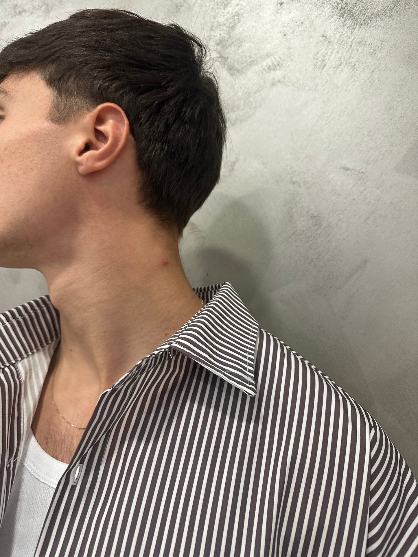 Camicia myk marrone FIT OVERSIZE